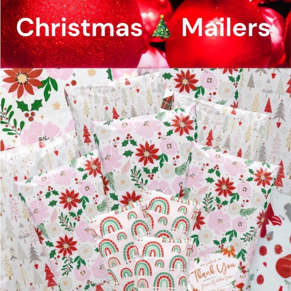 Festive Floral Poly Mailers 19x24 Pack of 10 - Picture 7 of 11